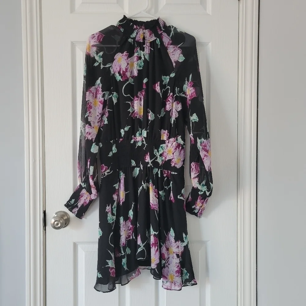 A.L.C Hollis Floral Silk Dress